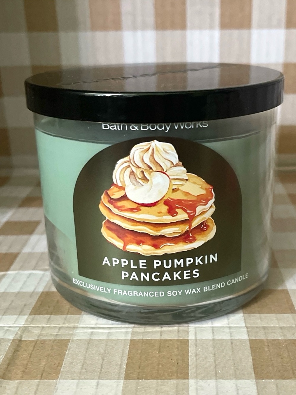 BATH & BODY WORKS APPLE PUMPKIN PANCAKES 3 WICK CANDLE